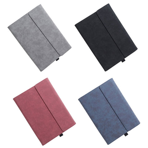 Per Microsoft Surface Pro 7/7+ Custodia magnetica in pelle con vibrazione orizzontale in pelle di pecora sudafricana con slot per penna e supporto, Case