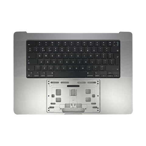 Pour MacBook Pro 16 pouces (2023) A2780, version Big Backspace, clavier britannique avec coque C, A2780 (2023) (gris), A2780 (2023) (argent)
