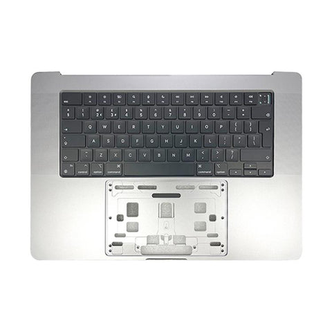 Pour MacBook Pro 16 pouces (2023) A2780, version Big Backspace, clavier britannique avec coque C, A2780 (2023) (gris), A2780 (2023) (argent)