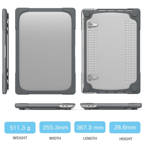 Per MacBook Pro 16 pollici A2141 (2019) Custodia protettiva per laptop bicolore PC + TPU
