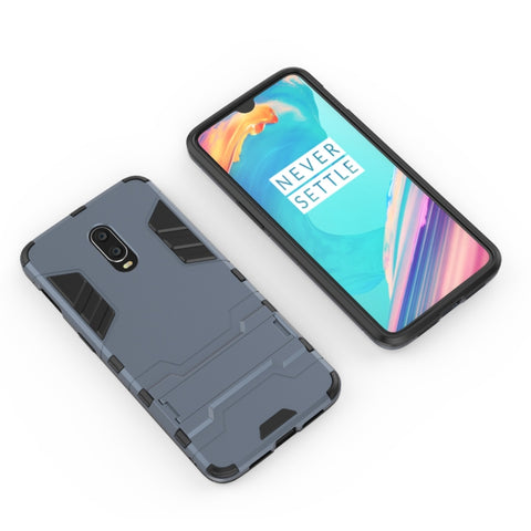 Custodia antiurto in PC + TPU per OnePlus 6T, con supporto, For OnePlus 6T