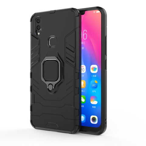 Custodia protettiva antiurto in PC + TPU per Vivo V9, con supporto ad anello magnetico, For Vivo V9
