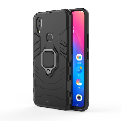 Custodia protettiva antiurto in PC + TPU per Vivo NEX A, con supporto ad anello magnetico, For Vivo NEX A