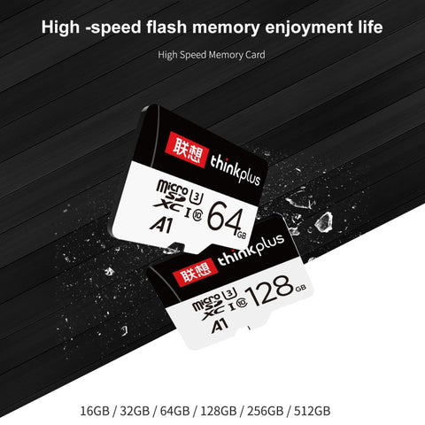 Plan de mémoire à haute vitesse Lenovo de 64 Go TF (Micro SD)., 64 Go