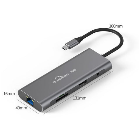 Dock d'extension HUB multifonction Type-C / USB-C 9 en 1 Blueendless, 9 en 1