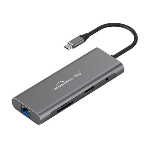 Dock d'extension HUB multifonction Type-C / USB-C 9 en 1 Blueendless, 9 en 1
