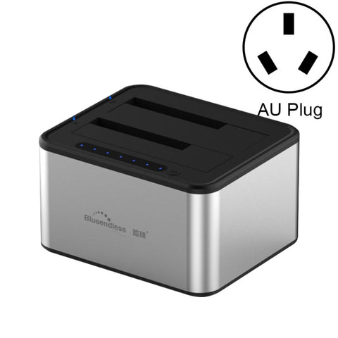 Station d'accueil pour discothèque rigide pour copie hors ligne Blueendless avec 2,5/3,5 pouces SATA USB 3.0 et 2 emplacements