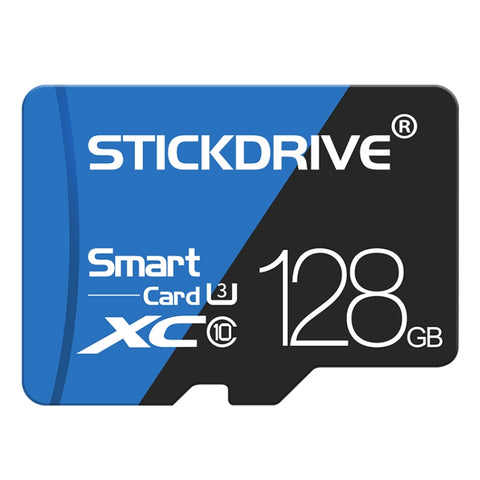 Scheda di memoria STICKDRIVE da 128 GB U3 blu e nera TF (Micro SD) ad alta velocità, 128GB