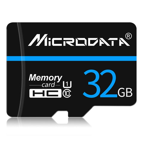 Carte mémoire MICRODATA U1 Blue Line de 32 Go et TF noire (Micro SD)., 32 Go