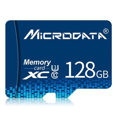 Carte mémoire MICRODATA 128 Go U3 bleu TF (Micro SD)., 128 Go