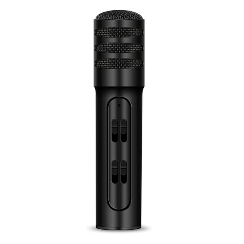 Microfono a condensatore BGN-C7 Doppio telefono cellulare Karaoke Microfono per canto dal vivo Scheda audio incorporata