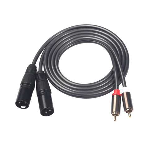 366119-15 Cavo audio da 2 RCA maschio a 2 XLR maschio a 3 pin, lunghezza: 1,5 m, 366119-15 2 RCA Male to 2 XLR 3 Pin Male - Novalix Store