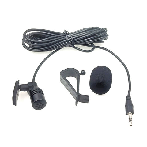 ZJ015MR Microfono a pasta esterno per DVD di navigazione per auto con presa diritta stereo da 2,5 mm, lunghezza: 3 m, Stereo 2.5mm Straight
