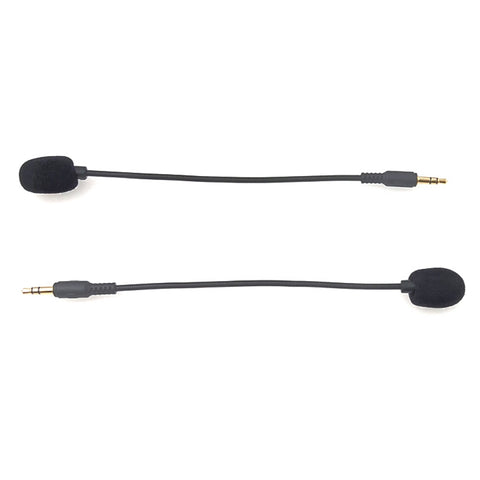 ZJ033MR-03 Microfono dal vivo con scheda audio per cuffie da gioco stereo da 3,5 mm con spina diritta da 19 cm, 19cm Stereo Straight Plug