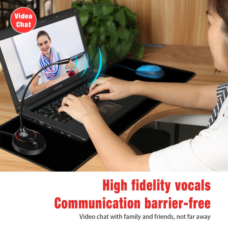 HXSJ F12 Flexible USB Microphone with 2.2m Cable Length