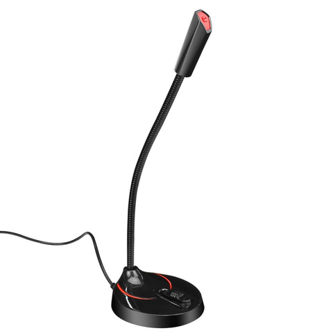 HXSJ F12 Microfono per computer USB pieghevole a 360 gradi senza unità, lunghezza cavo: 2,2 m