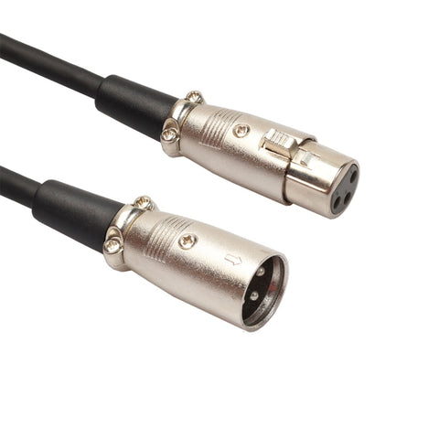 Cavo Microfono XLR Maschio a XLR Femmina 1m - 3 Pin