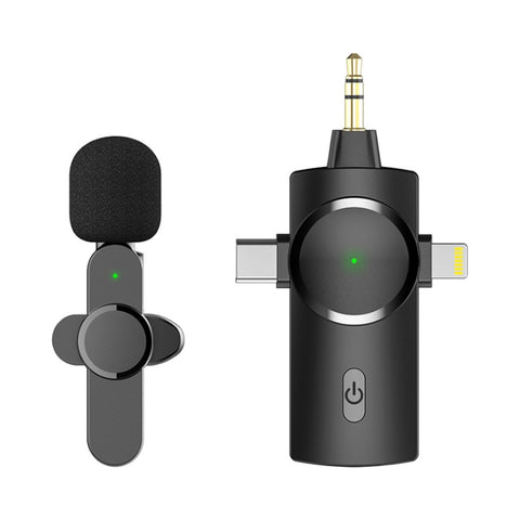 Microfono Lavalier Wireless AP031-1 con Riduzione del Rumore 3 in 1