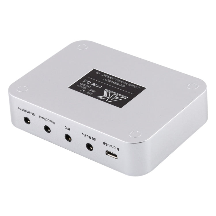 X7 Trasmissione in diretta Audio Cuffie USB Microfono Webcast Intrattenimento Streamer Scheda audio per telefono, computer PC