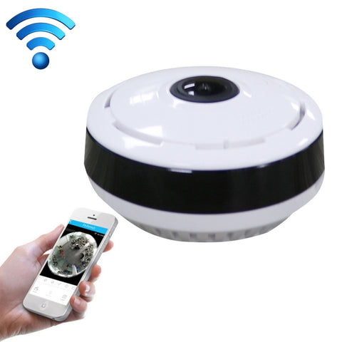 Telecamera IP WiFi Fisheye 1,0 MP Grandangolare con Supporto Scheda
