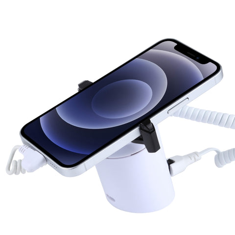 Espositore cilindrico Sistema di sicurezza Antifurto / Supporto per display allarme antifurto con telecomando a infrarossi per iPhone / iPod con porta a 8 pin, ABS Cylindrical 8 Pin
