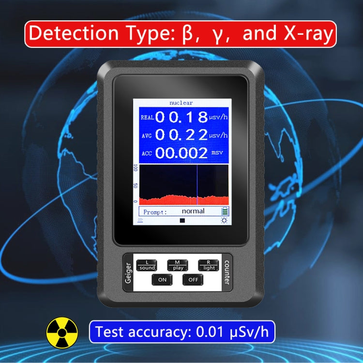 Digital Nuclear Radiation Detector - XR1-B for Safe