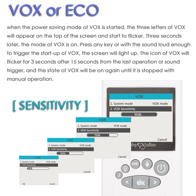 WLSES GB101 Baby monitor per telecamera di sorveglianza wireless da 2,4 pollici, spina americana, GB101