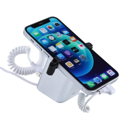 Supporto per allarme antifurto a colonna quadrata con guscio in alluminio Sistema di sicurezza Allarme antifurto / Supporto per display allarme antifurto per iPhone e iPod con porta a 8 pin, Square-column 8-Pin
