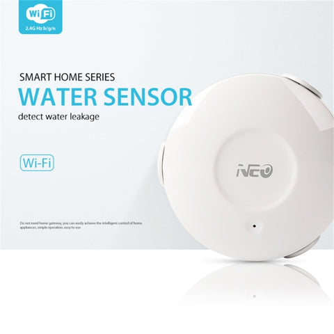 NEO NAS-WS02W Sensore acqua WiFi e rilevatore di allagamento, supporta sistemi Android / IOS, WS02W WiFi Flood Detector