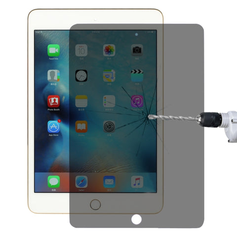 Pellicola in vetro temperato antideflagrante antiriflesso 9H 2.5D per privacy per iPad mini 4, iPad mini 4