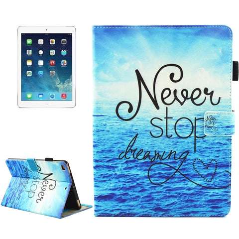 Per iPad mini 4 / mini 3 / mini 2 / mini Custodia protettiva in pelle con chiusura orizzontale con motivo universale con supporto e slot per schede e sospensione, For iPad mini 4 / mini 3 / mini 2 / mini