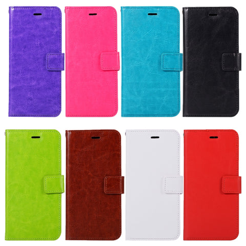 Per Huawei Y5 (2017) Custodia in pelle con vibrazione orizzontale Crazy Horse Texture con supporto, slot per carte, portafoglio e cornice per foto, Huawei Y5 (2017), For Y5 (2017), For Huawei Y5 (2017)