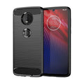 Brushed Carbon Fiber TPU Case for Motorola Moto Z4 Play
