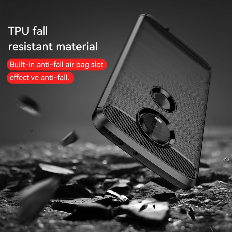 Brushed Carbon Fiber TPU Case for Motorola Moto Z4 Play