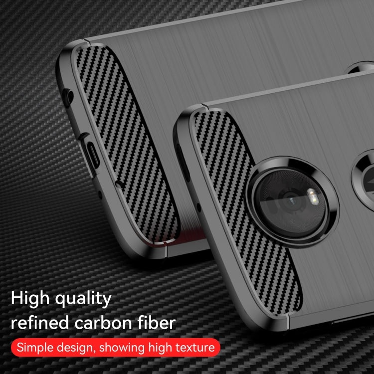 Brushed Carbon Fiber TPU Case for Motorola Moto Z4 Play