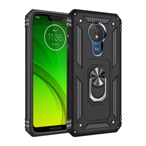 Custodia protettiva Armor antiurto in TPU + PC per Motorola Moto G7 Power, con supporto per rotazione di 360 gradi, For Motorola Moto G7 Power