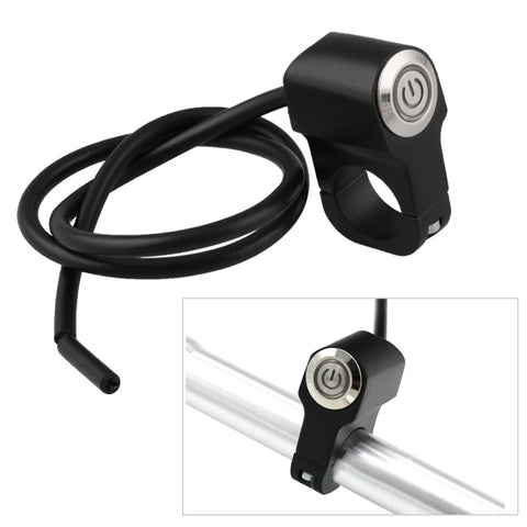 MB-BS001-R Interrupteur pour moto Interrupteur pour montage sur le manuel du phare d'urgence de 22 mm Luce freno Interrupteur d'alimentation avec indicateur lumineux