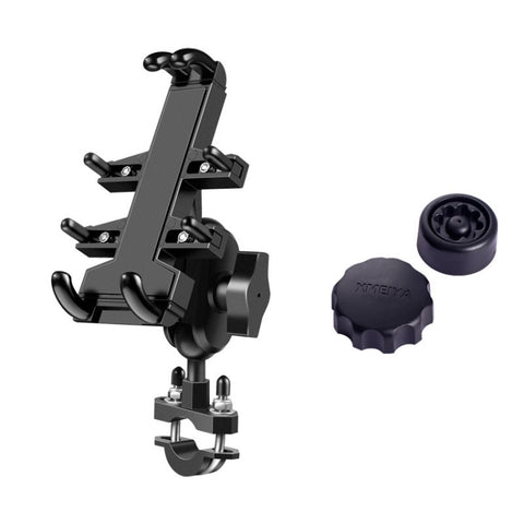 Manuel de moto avec barre de fer en forme d'U Personnel de support pour la navigation par téléphone en aluminium à pouf ganasce multifonction avec manopole antifurto, boulon en forme de U + boutons antivol