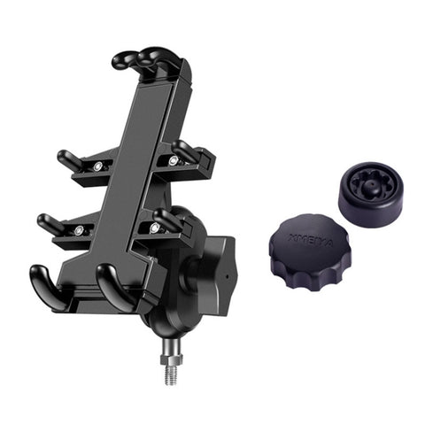 Cadre de navigation pour téléphone en aluminium à pouf multifonction avec tête de fixation Boulon M8 avec manopole antifurto, Boulon M8+Boutons antivol