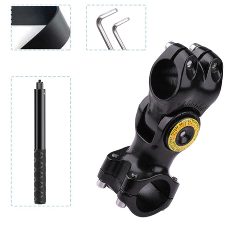 Adaptateur pour le personnel de caméra pour le montage de votre manuel de vélo pour moto avec support pour monopied, support de fixation pour guidon de vélo avec monopode