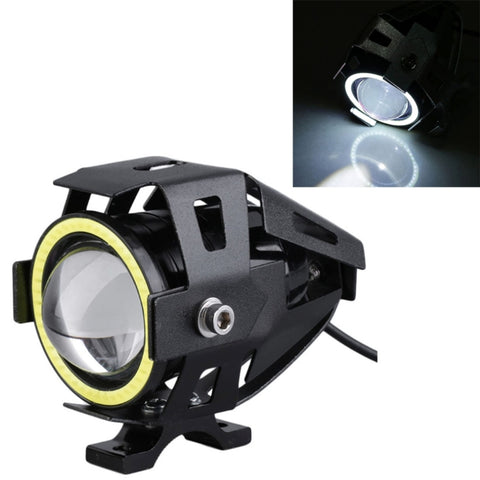 Phare LED CREE U7 10 W 1 000 lm, étanche IP67, avec éclairage Angel Eyes pour moto/SUV, DC 12 V, lumière blanche U7 10 W 1 000 lm, lumière colorée U7 10 W 1 000 lm