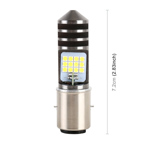 Faro LED Moto BA20D 12V 7,4W con 24 LED SMD-3030 - Luce Bianca e