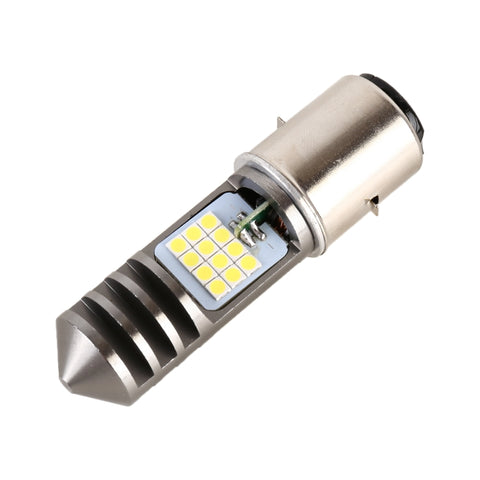 Faro LED Moto BA20D 12V 7,4W con 24 LED SMD-3030 - Luce Bianca e