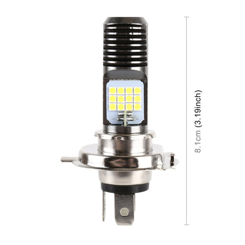 Faro LED Moto H4 DC12V 7,4W con 24 LED SMD-3030 - Luce Bianca e Gialla