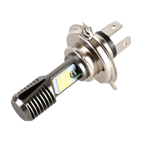 Faro LED Moto H4 DC12V 7,4W con 24 LED SMD-3030 - Luce Bianca e Gialla