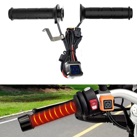 WUPP ZH-983C1 Manubrio con impugnatura riscaldata e riscaldamento elettrico intelligente modificato per moto con controllo della temperatura a tre marce, ZH-983C1