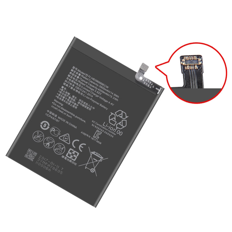 4000mAh Li-Polymer Battery Replacement for Huawei Y7 Prime