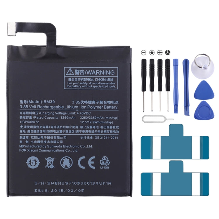 Xiaomi Mi 6 Li-Polymer Battery 3250mAh Replacement