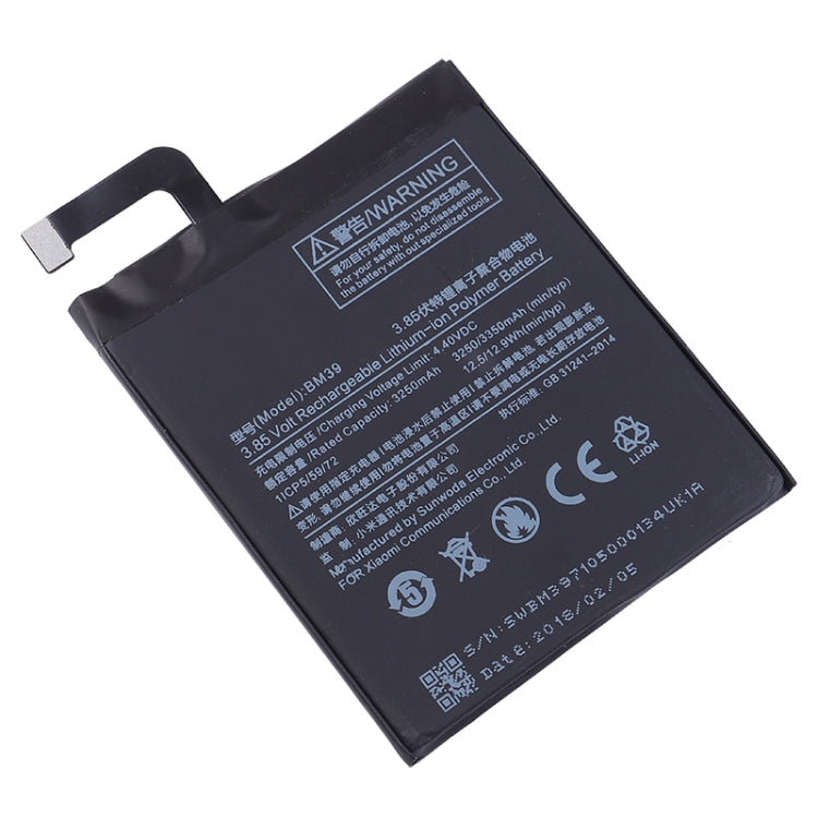 Xiaomi Mi 6 Li-Polymer Battery 3250mAh Replacement