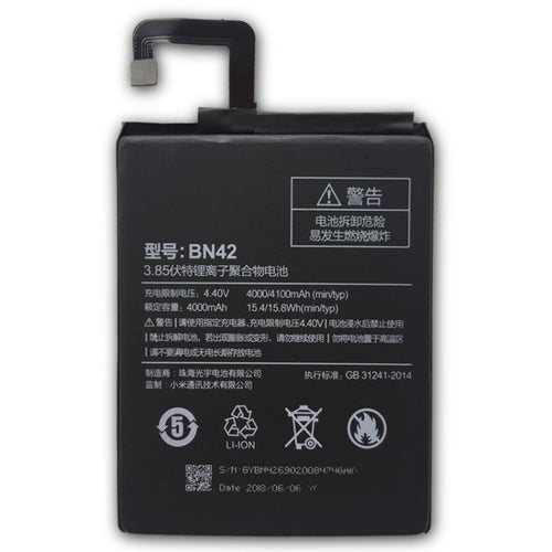 4000mAh Li-Polymer Battery for Xiaomi Redmi 4